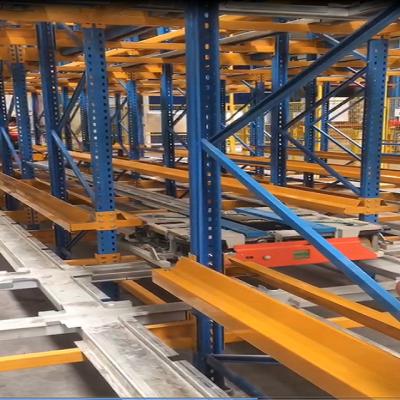 China Warehosue Warehouse Storage Radio Shuttle Racking System Metal Pallet Racking for sale