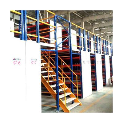 China Multilevel Warehouse Rack Space Saving Multiply Mezzanine Steel Racking for sale