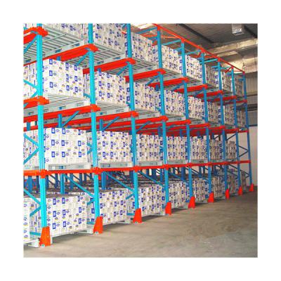 China Corrosion Protection Warehouse Logistics Drive In Storage Cargo Storage Pallet Racking for sale