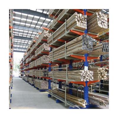 China Heavy Duty Powder Coating Storage Corrosion Protection Warehouse Rack Cantilever Shelf for sale