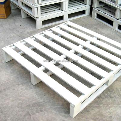 China Customized Single Faced Stackable Powder Coating Steel Storage Pallet for sale