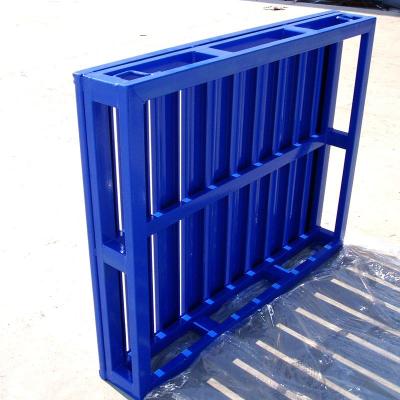 China Single Faced Jiangsu Union 1200 x 1000 Powder Coated Heavy Duty Steel Metal Iron Stackable Rack Pallets for sale