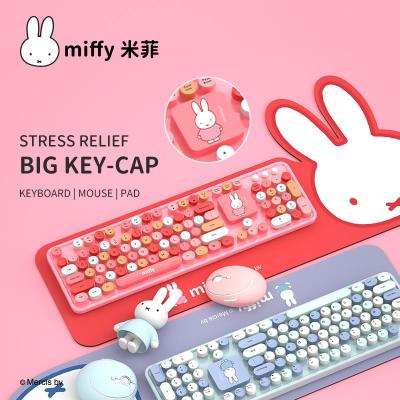 China MIFFY Wireless Mechanical Keyboard MIFFY Wireless Keyboard Anti-Ghosting MIPOW X OEM Pink and Wireless Blue for sale