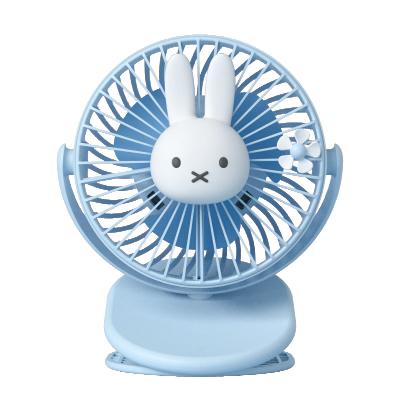 China Design MIPOW X MIFFY USB Rechargeable Desktop Fan Clip Fan 3D Night Light Fan With 3 Wind Level for sale