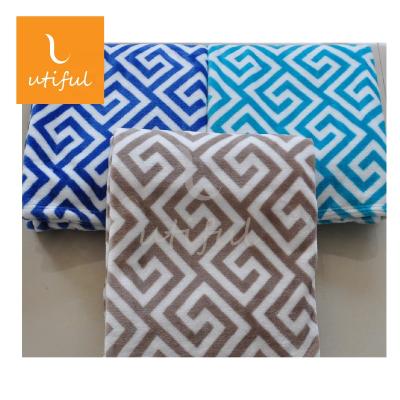 China High Quality GEO HEATER Pattern Printed 100% Polyester Flannel Fleece Blanket for sale