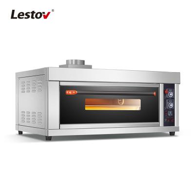 China High Efficiency Easy Operation Industrial Mode Bread Pizza Black Titanium Gas Baking Oven Deck Oven WFC-102QE for sale