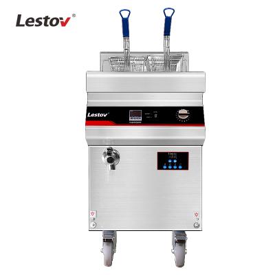 China Other 380V 30L 2 Baskets In 1 Electric Induction Industrial Commercial Deep Fryer for sale