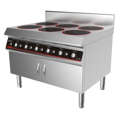 China Hotel 6 Burner Stove Plate Induction Free Range Industrial Electric Cooker for sale