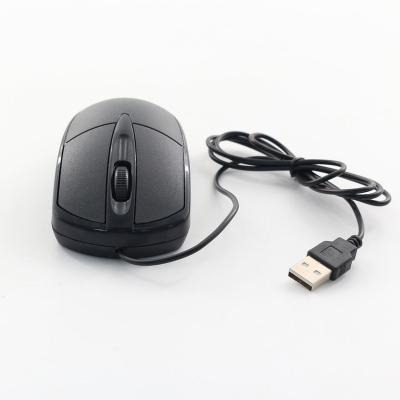 China 3D The cheapest 3D ergonomic mouse wired USB black mouse is suitable for desktop office for sale