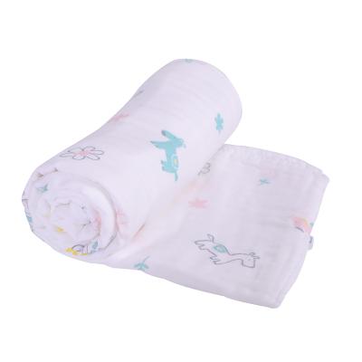 China Sustainable Products Cotton Baby Bath Towel Hot Printed Horse Baby Towel for sale