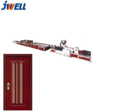 China Hollow profile Jwell pvc wpc door panel extrusion line / wpc door panel machine for sale