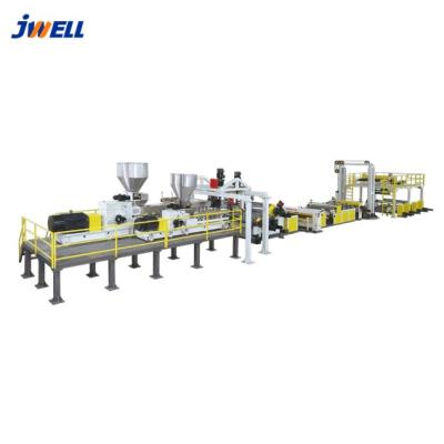 China High Quality Jwell Plastic Machinery Extruder Sheet Machine PET PLA Sheet Extrusion Line With One Step for sale