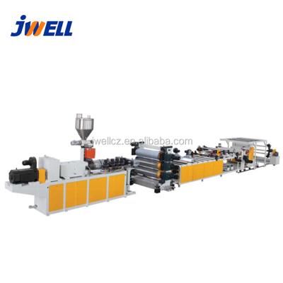 China Marble Sheet Jwell PVC Decoration Sheet Panel Making Machine Extrusion Production Line for sale