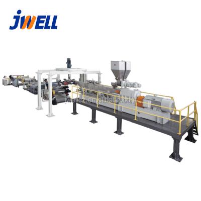 China Biodegradable Sheet JWELL PLA Sheet Making Machine Extrusion Line for sale