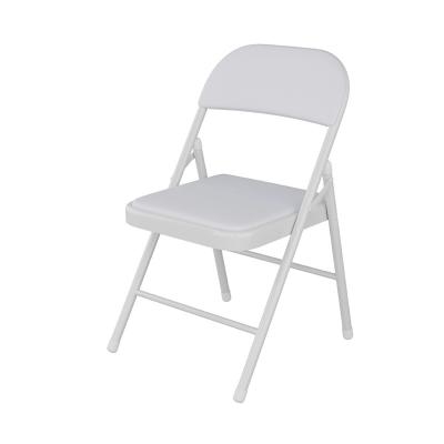 China Wholesale Party Lightweight Portable Outdoor Wedding Cooling Foldable Plastic Garden Chairs For Events White Resin Folding Chairs for sale