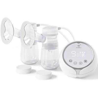 China BPA Free Feeding Pump Supplier 2 Modes 9 Level Breast Sucker Portable Silicone Electric Double Baby Breast Pump for sale