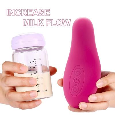 China Wholesale Customizable Washable Silicone Soft Boob Heating Vibrating Postpartum Nursing Massagers For Mothers for sale