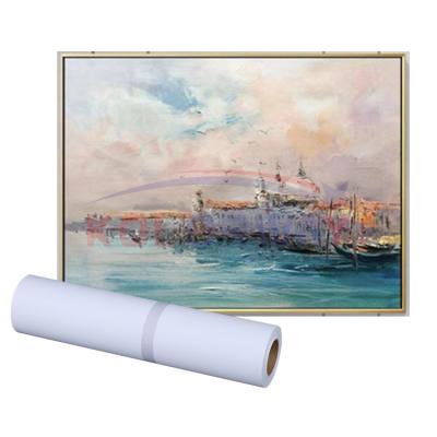 China Inkjet Printing Can Be White Customized Wholesale Art Canvas Roll Canvas Art Supplies Painting Inkjet Polyester for sale