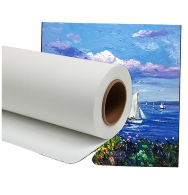 China Inkjet printing new dot 100% polyester fabric canvas stretched inkjet printing canvas roll banner for sale