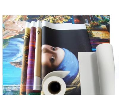 China Inkjet Printing Wholesale Inkjet Printing Matte Waterproof Polyester Pigment Ink Canvas Fabric Canvas For Painting for sale