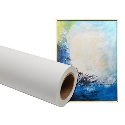 China Inkjet printing new dot 100% polyester fabric canvas stretched inkjet printing canvas roll banner for sale