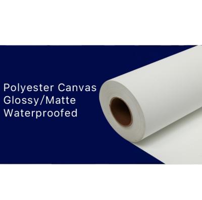 China Inkjet Printing 420GSM Polyester Cotton Plain White Blank Stretched Painting Canvases Painting Digital Printing Canvas for sale