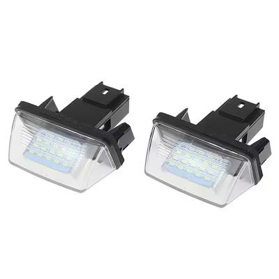 China Automobile Lamp Car Lighting Accessories Spare Part 18Pcs 2835SMD Led License Plate Light For Citroen C3 C4 C5, led license plate light tag lamp for sale