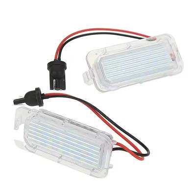 China Automobile Lamp Wholesale Auto Car Spare Parts Lighting Systems White LED License Plate Lights For Ford Escape Explorer Ranger C-Max Focus for sale