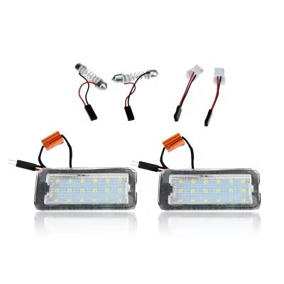 China Automobile Lamp 12V 51800482 18Pcs 2835SMD LED License Plate Light For Fiat 500 500C/Abarth 2007-2016, battery powered license plate light for sale