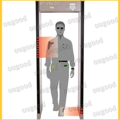 China Walk through security metal detectors with 33 zones / Audible and visual alarms for sale