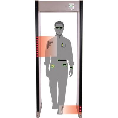 China Multizones Digital Metal Detector with LCD Screen / door frame metal detector for sale