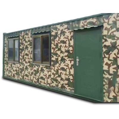 China Parking Lot House Use Flat Pack Living Container Collapsible Prefab House Prefab for sale