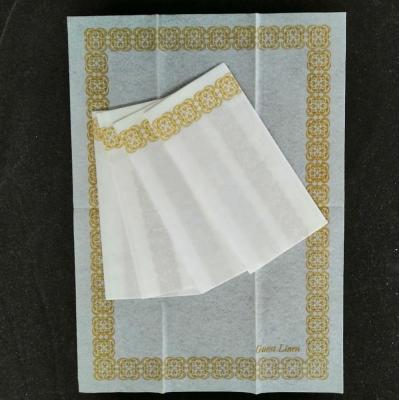 China Home Use Decorative Airlaid Paper Towel and Linen Feel Printed Decorative Paper Napkin, 12*17