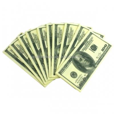 China Pocket Tissue $100 Dollar Bills Money Funcy Pocket Tissue Biply Tissue for sale