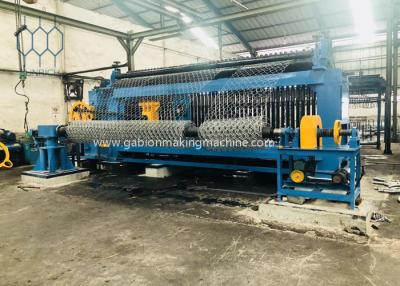 China 10-15m/min Double Twist Gabion Weaving Machine With 5500mm Width Te koop