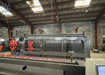 China Hoge capaciteit dubbel gedraaid gaas Gabion Box Machine met PLC-besturing Te koop