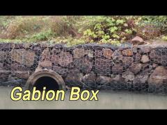 Mesh Gabion Box Galvanized Iron Wire Low Carbon Hot Dipped For River Banks