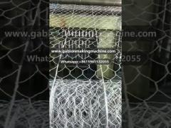 Steel wire rope gabion machine