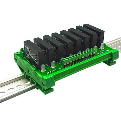 China Input voltage 3-32VDC 8 channel AC relay control module sealed semiconductor input signal is divided into NPN and PNP KB20C06A for sale