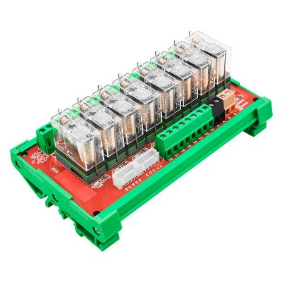 China 8 Channel Sealed Power Relay Module Industrial PLC Amplified Output Microcomputer OEM One-piece Production Customization for sale