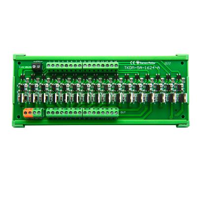 China 16 Channel Sealed PLC DC Amplifier Board Module with Optical Coupler Isolation Trigger 12V 24V High-Low Level Contactless Thyristor for sale