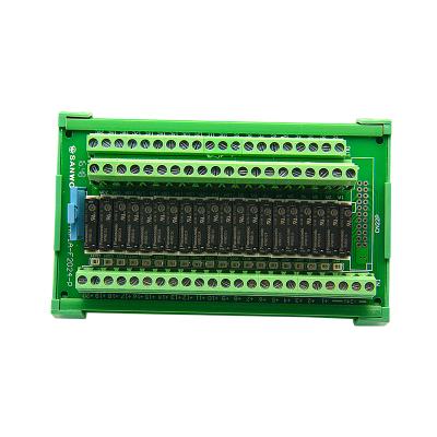 China 20 channel sealed sealed relay module 12v24vplc ​​NPN/PNP output power amplification black control circuit board incompatible for sale