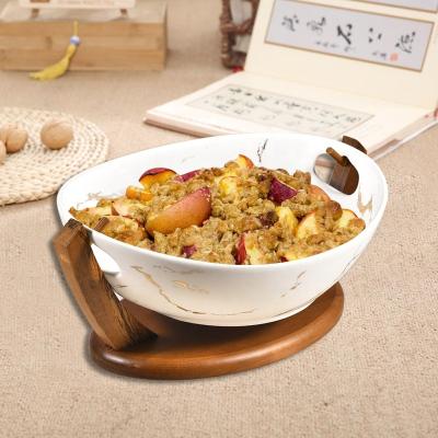 China High Quality Matte White Hotel Salad Bowl Fruit Tableware Bone China Ceramic Serving Bowls Viable for sale