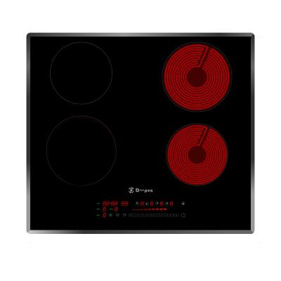 China Menus Kitchen Appliances Half Deck 4 Preset Burners Built In Hybrid Cooker for sale