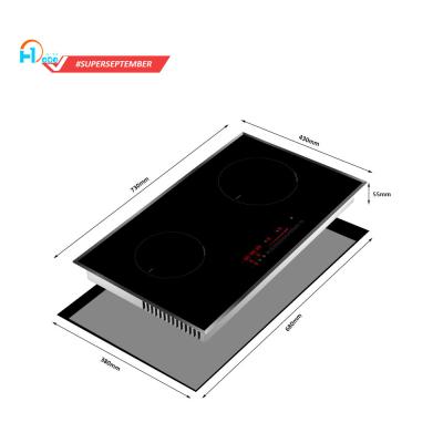 China Hotel Smart Cooktop 2 Burner Induction Hob for sale