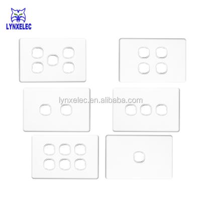 China Residential Australia Standard PC Material Good Quality Wall Switch Thin Plate for sale