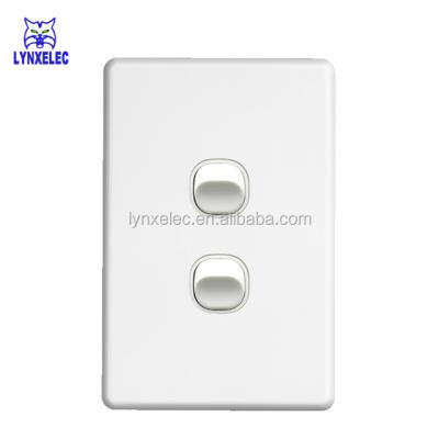 China SAA 250V 10A Wall Switch Residential Slim White Electrical Light Switch for sale