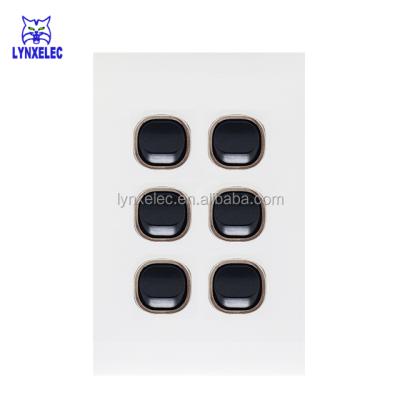 China Home appliances Australia New Zealand SAA approved vertical type push button satun switch for sale