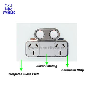 China Australian SAA Residential Approval Panel PowerPoint GPO 250V 10A Glass Socket for sale