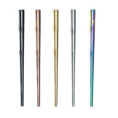 China Viable Stylish Korean Chopsticks Metal 18/8 Stainless Steel Chopstick for sale